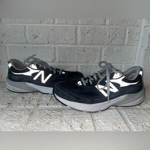 Men's New Balance 990 v6 Navy Blue Suede Reflective Sneakers Size 10.5